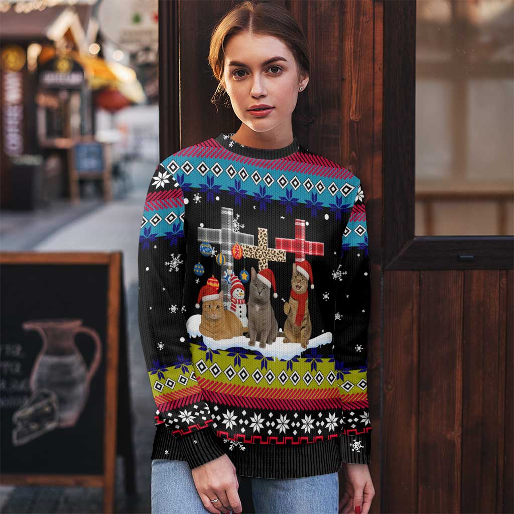 Jesus Is The Reason For The Season Christmas Ugly Christmas Sweater Funny Xmas Holiday Patterns - Wonder Print Shop