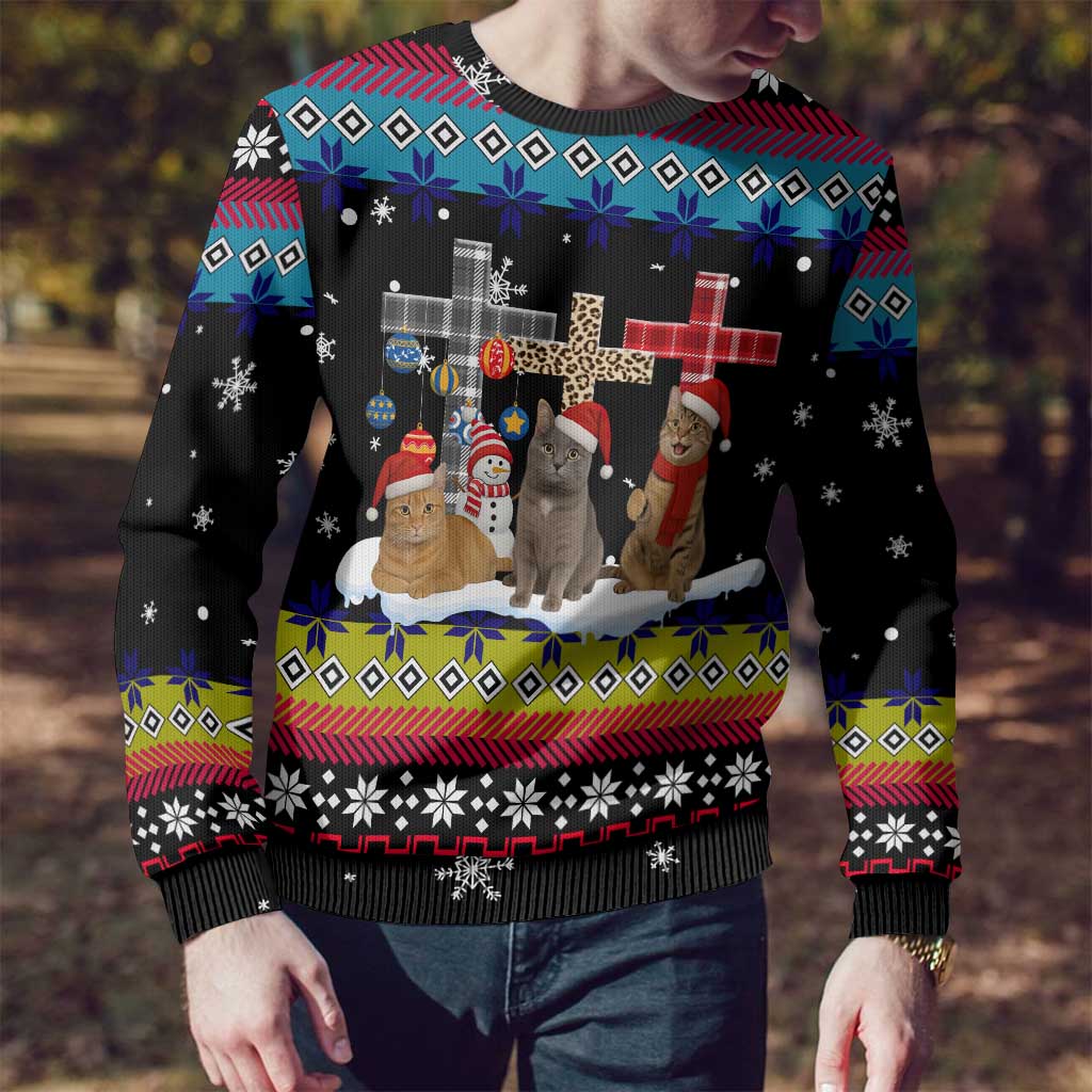 Jesus Is The Reason For The Season Christmas Ugly Christmas Sweater Funny Xmas Holiday Patterns - Wonder Print Shop