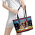 Jesus Is The Reason For The Season Christmas Leather Tote Bag Funny Xmas Holiday Patterns - Wonder Print Shop