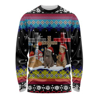 Jesus Is The Reason For The Season Christmas Long Sleeve Shirt Funny Xmas Holiday Patterns - Wonder Print Shop