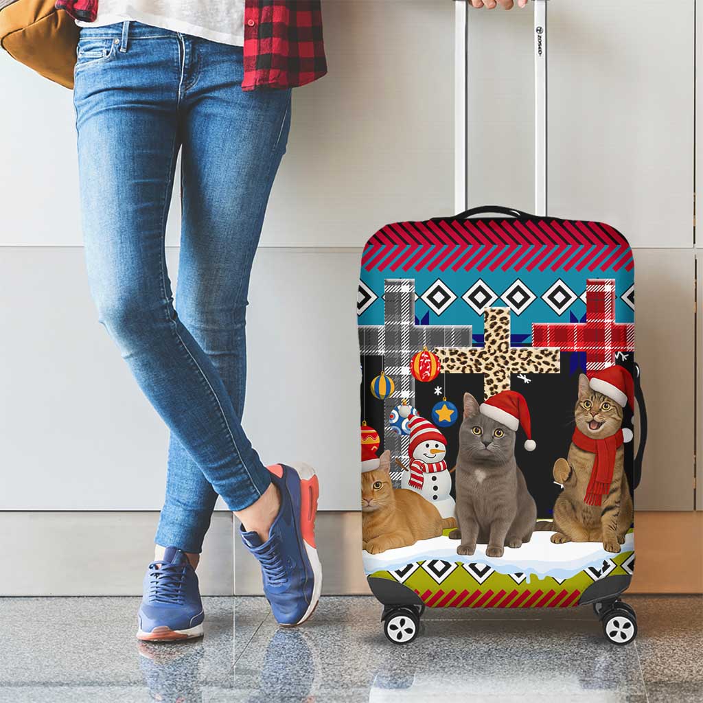 Jesus Is The Reason For The Season Christmas Luggage Cover Funny Xmas Holiday Patterns - Wonder Print Shop