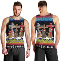 Jesus Is The Reason For The Season Christmas Men Tank Top Funny Xmas Holiday Patterns - Wonder Print Shop