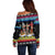 Jesus Is The Reason For The Season Christmas Off Shoulder Sweater Funny Xmas Holiday Patterns - Wonder Print Shop
