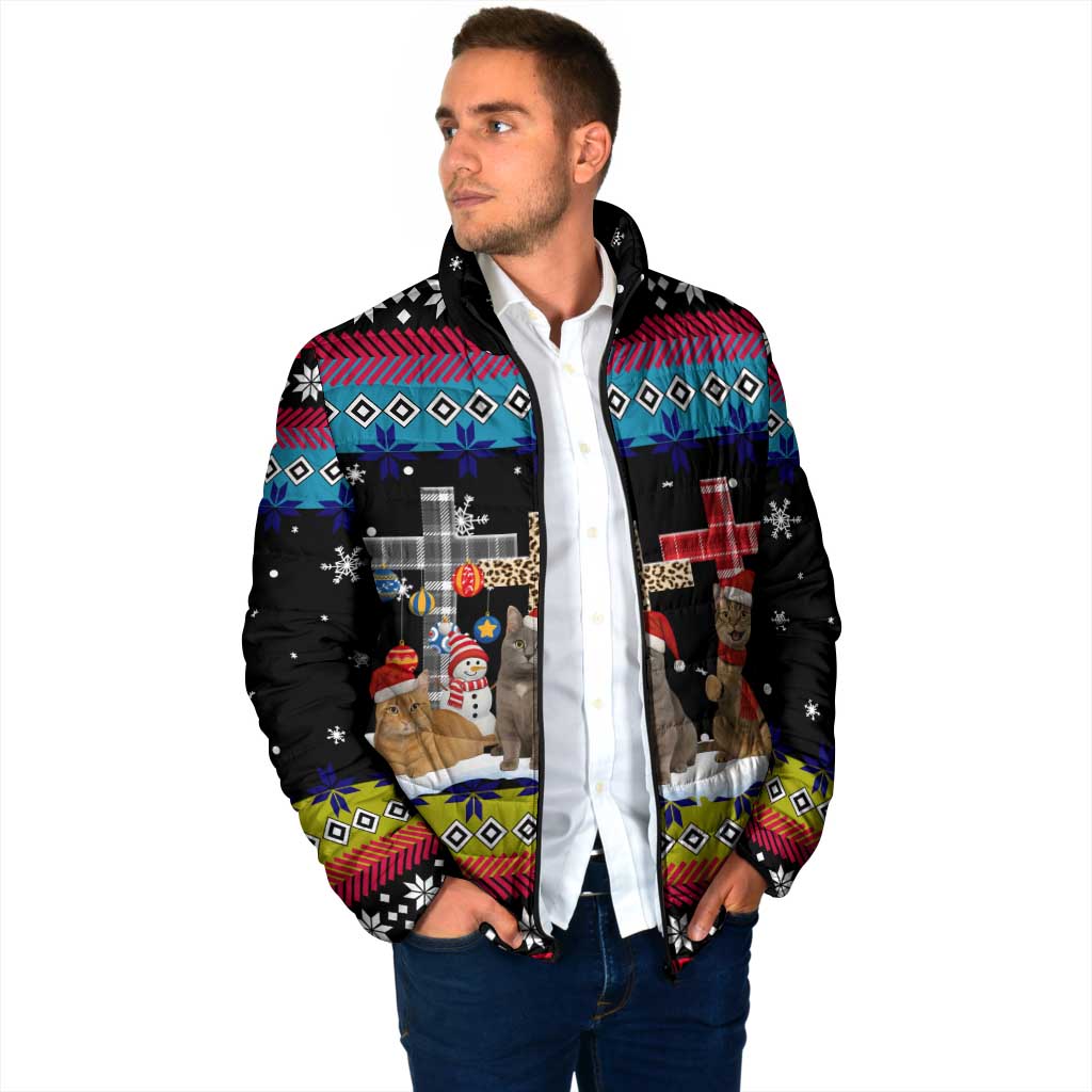 Jesus Is The Reason For The Season Christmas Padded Jacket Funny Xmas Holiday Patterns - Wonder Print Shop