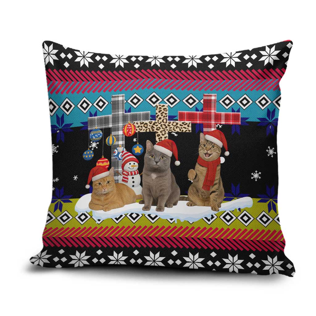Jesus Is The Reason For The Season Christmas Pillow Cover Funny Xmas Holiday Patterns - Wonder Print Shop