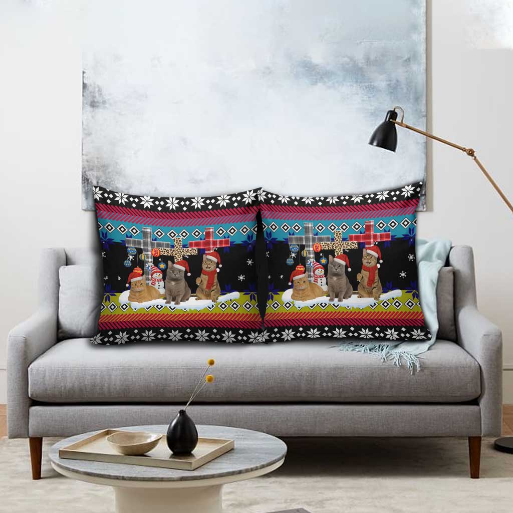 Jesus Is The Reason For The Season Christmas Pillow Cover Funny Xmas Holiday Patterns - Wonder Print Shop