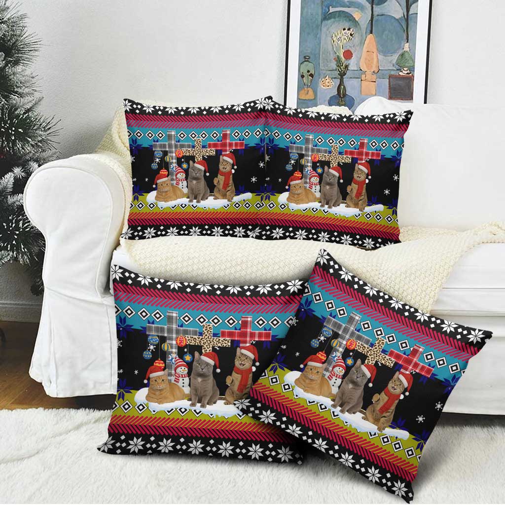 Jesus Is The Reason For The Season Christmas Pillow Cover Funny Xmas Holiday Patterns - Wonder Print Shop