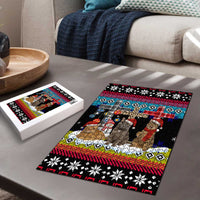Jesus Is The Reason For The Season Christmas Puzzle Funny Xmas Holiday Patterns - Wonder Print Shop
