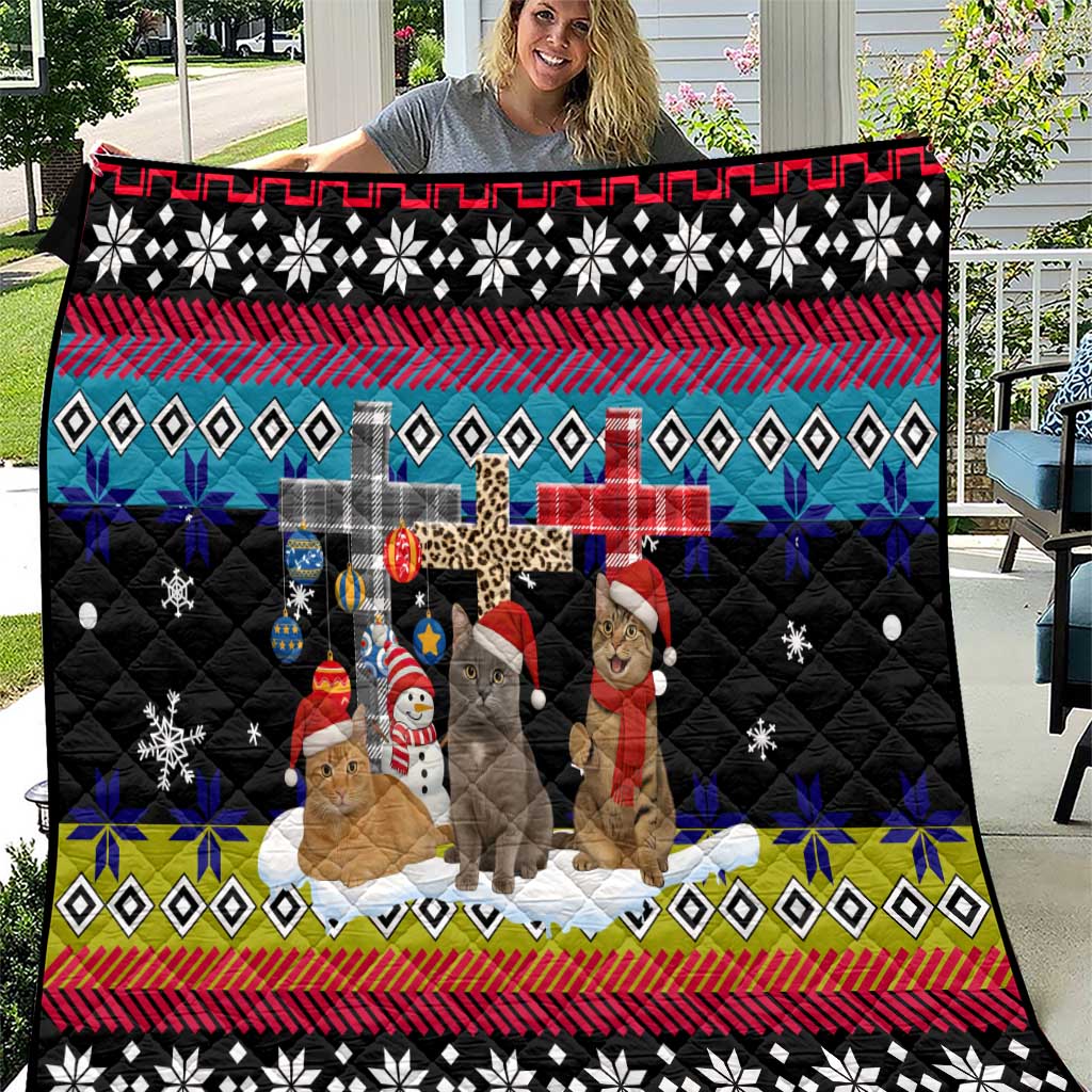 Jesus Is The Reason For The Season Christmas Quilt Funny Xmas Holiday Patterns - Wonder Print Shop