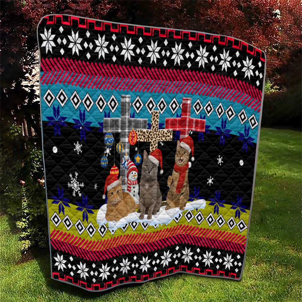 Jesus Is The Reason For The Season Christmas Quilt Funny Xmas Holiday Patterns - Wonder Print Shop