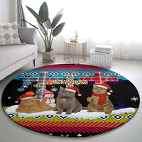Jesus Is The Reason For The Season Christmas Round Carpet Funny Xmas Holiday Patterns - Wonder Print Shop