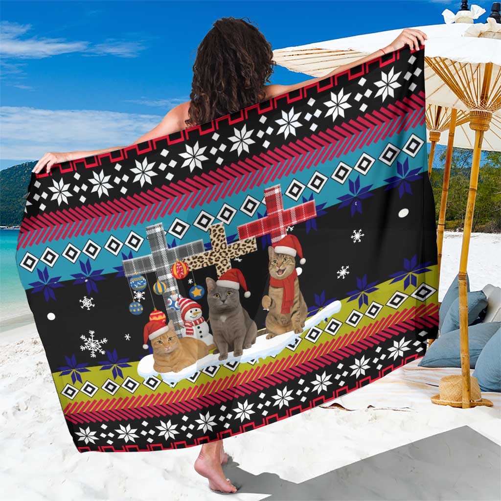 Jesus Is The Reason For The Season Christmas Sarong Funny Xmas Holiday Patterns - Wonder Print Shop