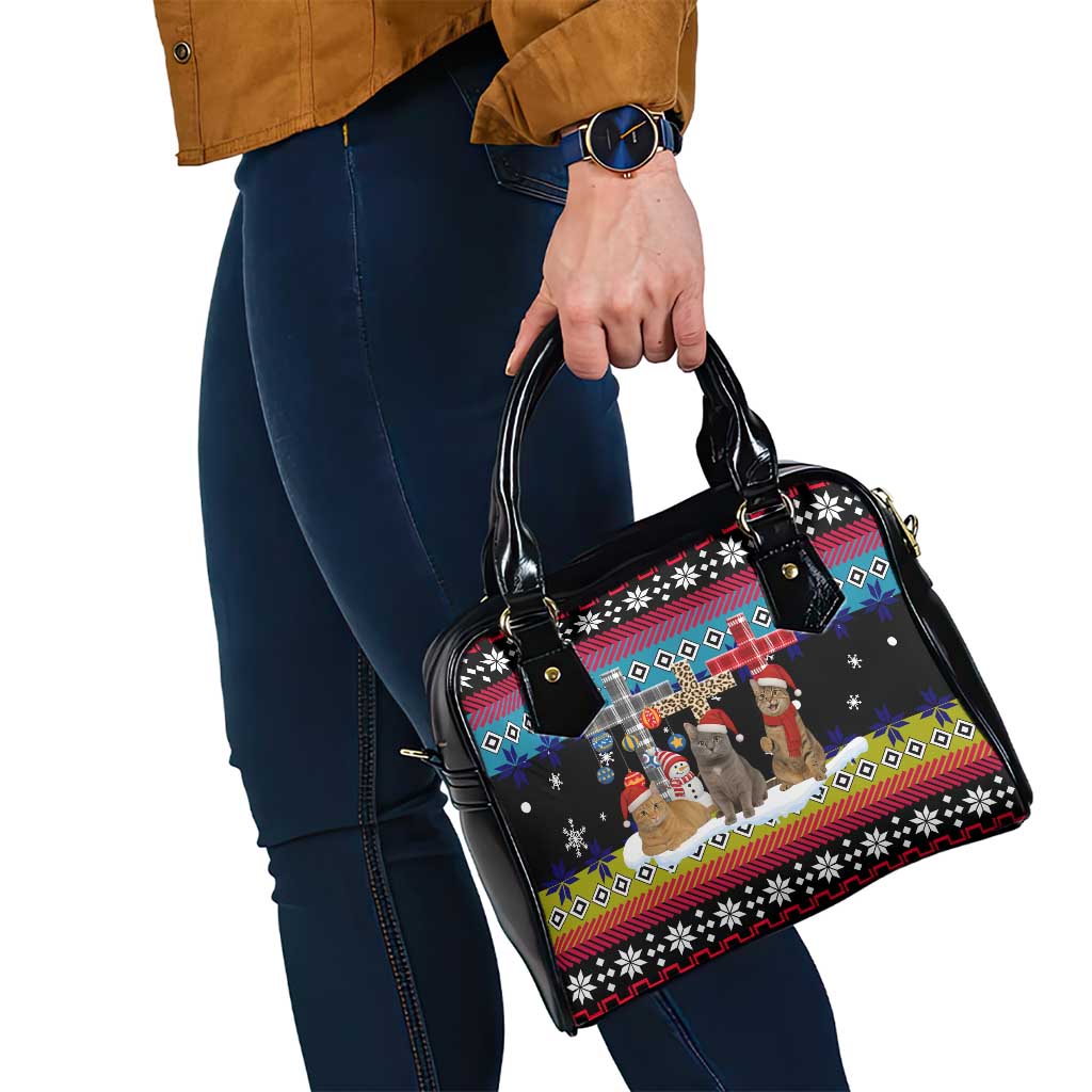 Jesus Is The Reason For The Season Christmas Shoulder Handbag Funny Xmas Holiday Patterns - Wonder Print Shop