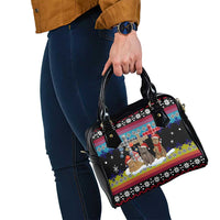 Jesus Is The Reason For The Season Christmas Shoulder Handbag Funny Xmas Holiday Patterns - Wonder Print Shop