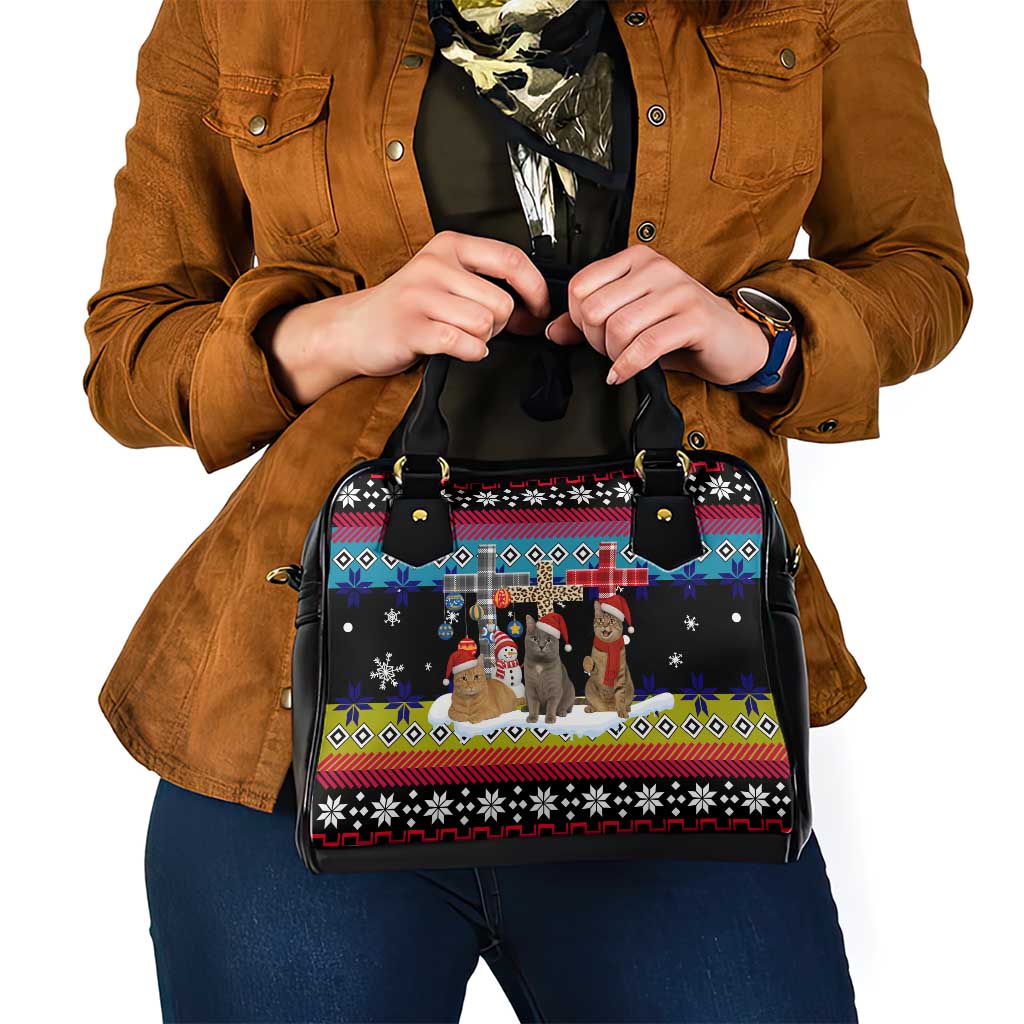 Jesus Is The Reason For The Season Christmas Shoulder Handbag Funny Xmas Holiday Patterns - Wonder Print Shop