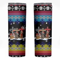 Jesus Is The Reason For The Season Christmas Skinny Tumbler Funny Xmas Holiday Patterns - Wonder Print Shop