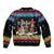 Jesus Is The Reason For The Season Christmas Sleeve Zip Bomber Jacket Funny Xmas Holiday Patterns - Wonder Print Shop