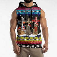 Jesus Is The Reason For The Season Christmas Sleeveless Hoodie Funny Xmas Holiday Patterns - Wonder Print Shop