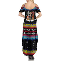 Jesus Is The Reason For The Season Christmas Summer Maxi Dress Funny Xmas Holiday Patterns - Wonder Print Shop