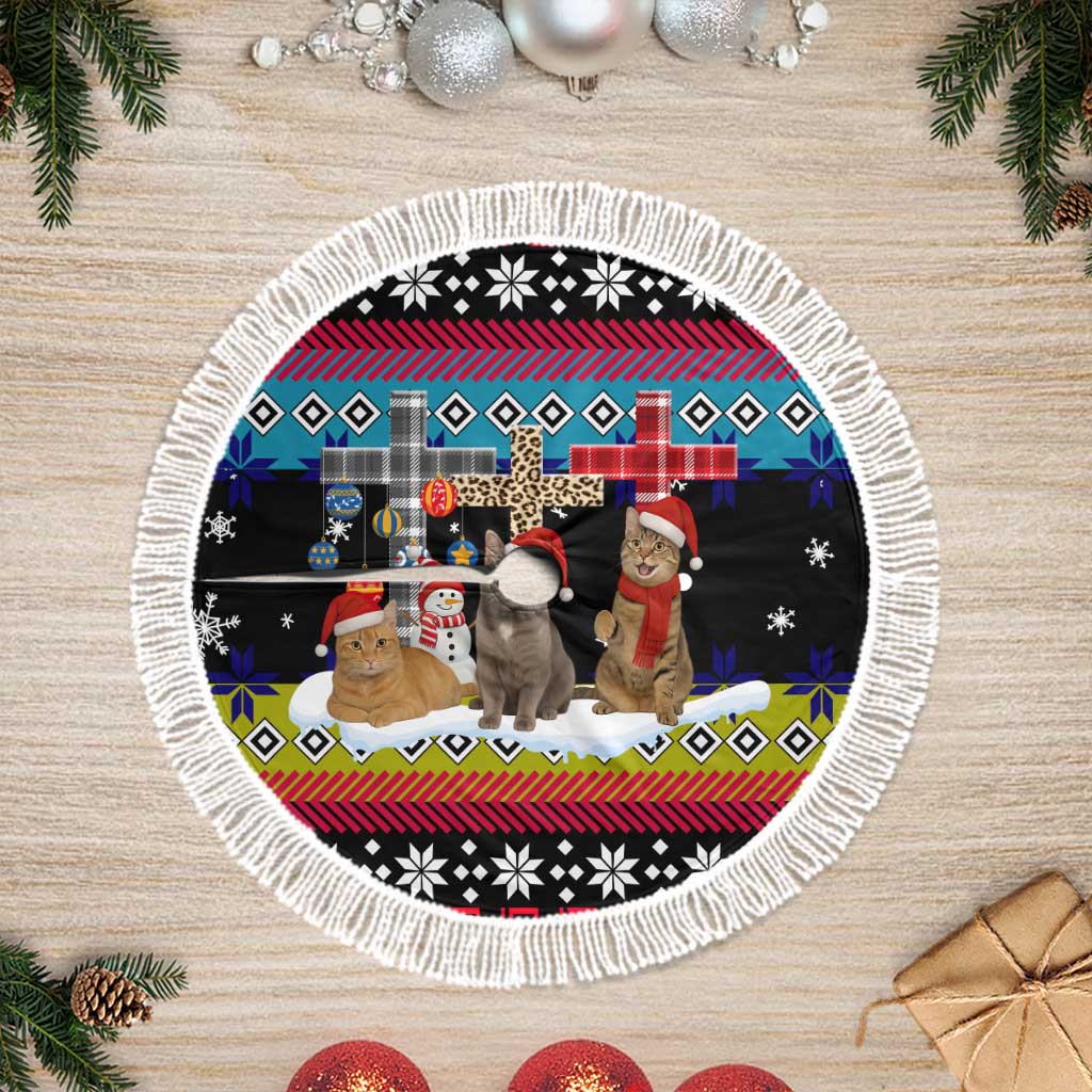 Jesus Is The Reason For The Season Christmas Tree Skirt Funny Xmas Holiday Patterns - Wonder Print Shop