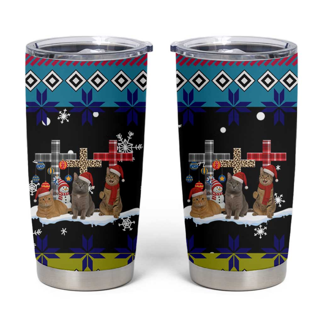 Jesus Is The Reason For The Season Christmas Tumbler Cup Funny Xmas Holiday Patterns - Wonder Print Shop