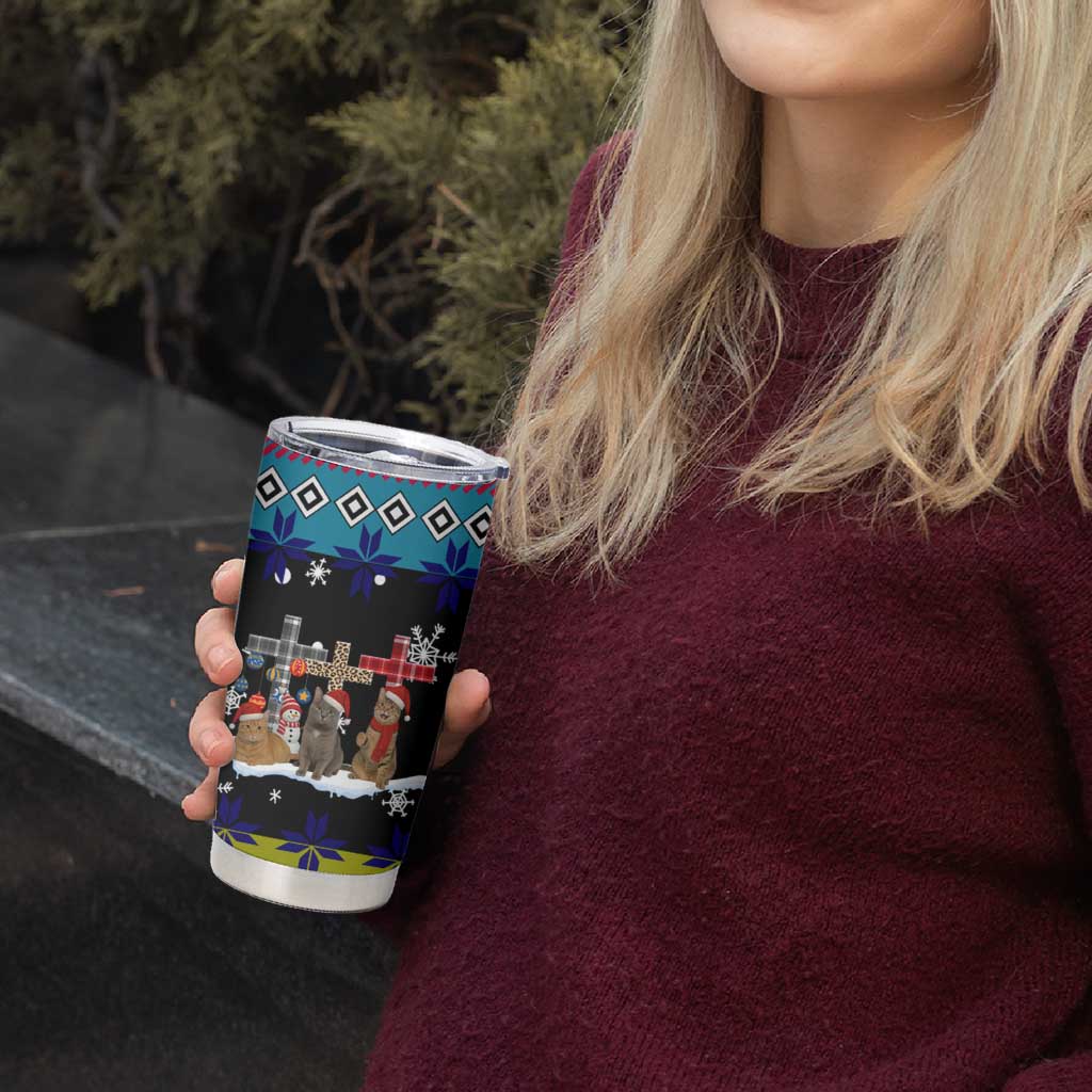 Jesus Is The Reason For The Season Christmas Tumbler Cup Funny Xmas Holiday Patterns - Wonder Print Shop
