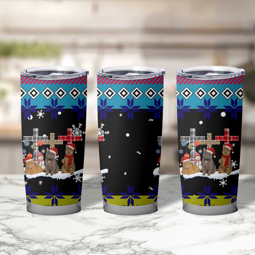 Jesus Is The Reason For The Season Christmas Tumbler Cup Funny Xmas Holiday Patterns - Wonder Print Shop