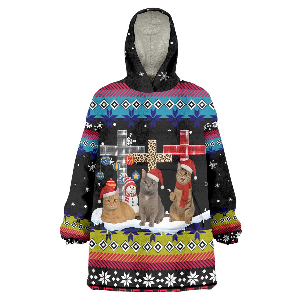 Jesus Is The Reason For The Season Christmas Wearable Blanket Hoodie Funny Xmas Holiday Patterns - Wonder Print Shop