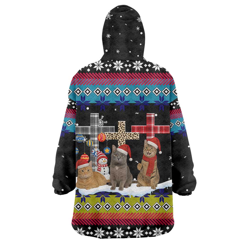 Jesus Is The Reason For The Season Christmas Wearable Blanket Hoodie Funny Xmas Holiday Patterns - Wonder Print Shop