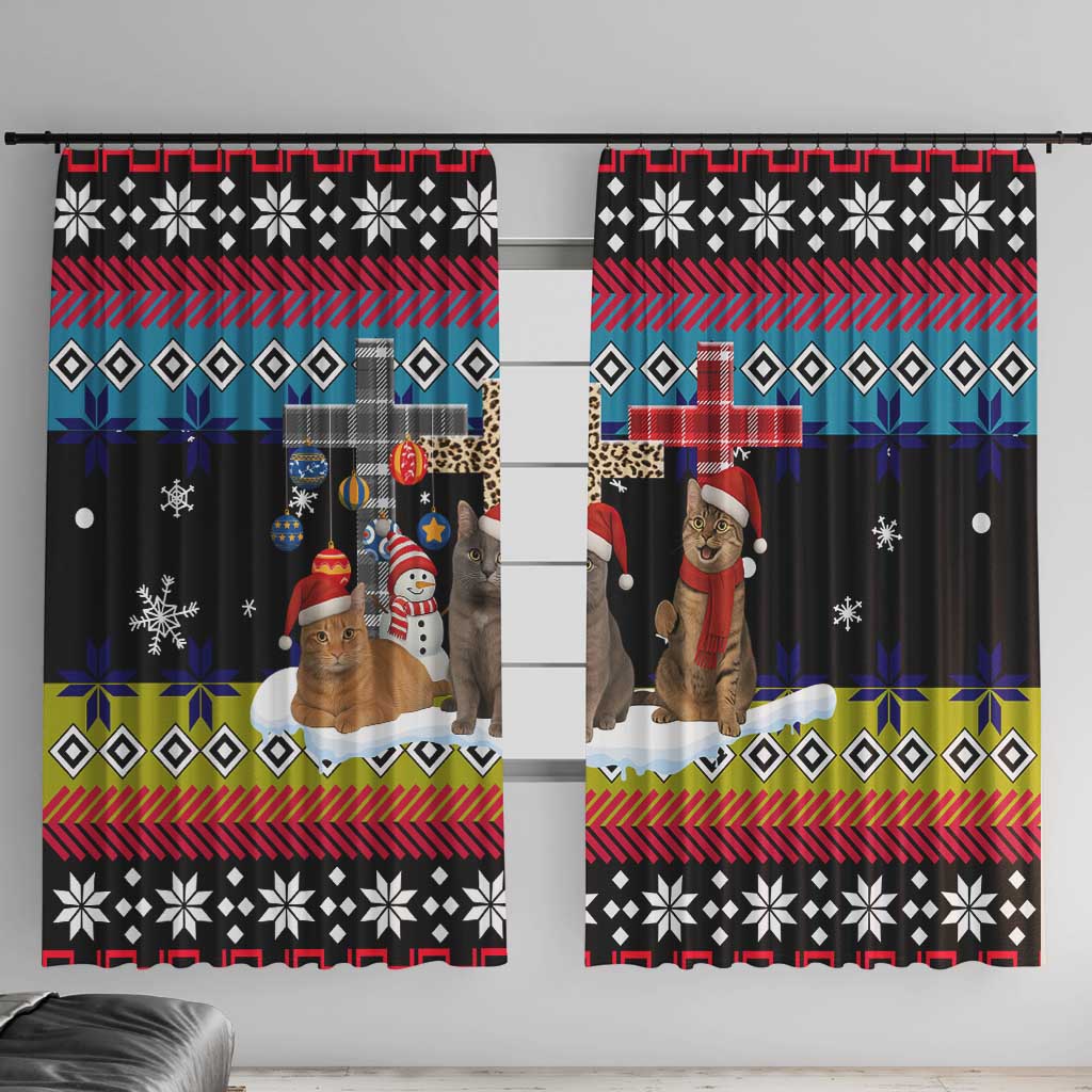 Jesus Is The Reason For The Season Christmas Window Curtain Funny Xmas Holiday Patterns - Wonder Print Shop
