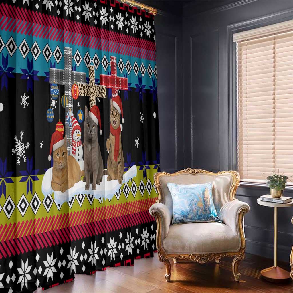 Jesus Is The Reason For The Season Christmas Window Curtain Funny Xmas Holiday Patterns - Wonder Print Shop