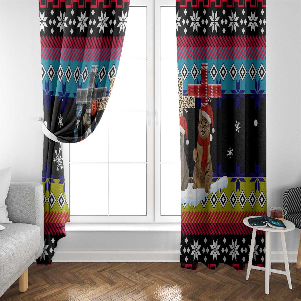 Jesus Is The Reason For The Season Christmas Window Curtain Funny Xmas Holiday Patterns - Wonder Print Shop