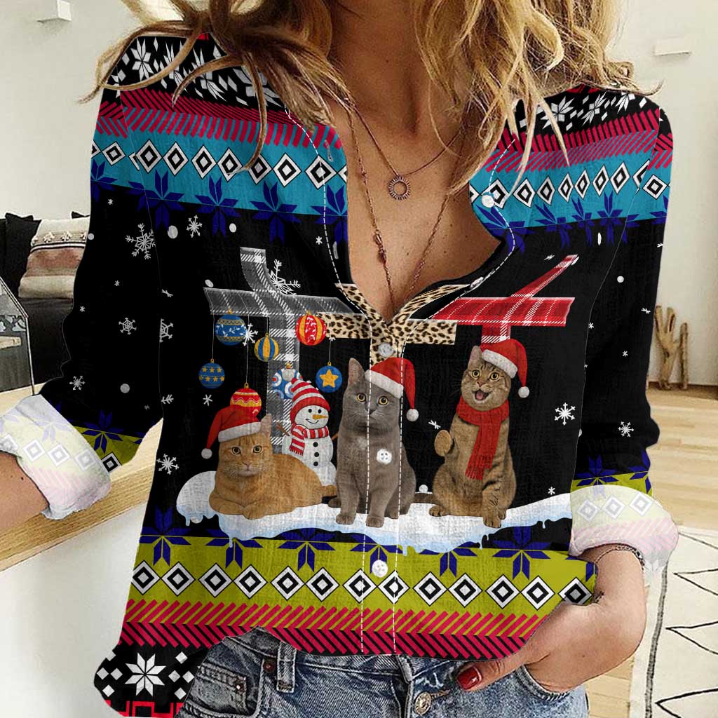 Jesus Is The Reason For The Season Christmas Women Casual Shirt Funny Xmas Holiday Patterns - Wonder Print Shop