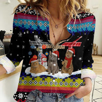 Jesus Is The Reason For The Season Christmas Women Casual Shirt Funny Xmas Holiday Patterns - Wonder Print Shop