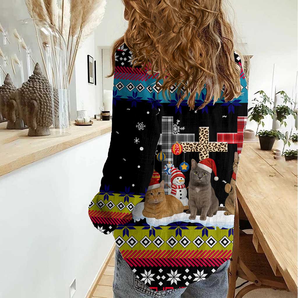 Jesus Is The Reason For The Season Christmas Women Casual Shirt Funny Xmas Holiday Patterns - Wonder Print Shop