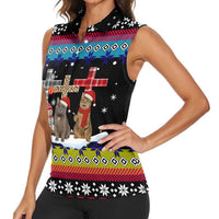 Jesus Is The Reason For The Season Christmas Women Sleeveless Polo Shirt Funny Xmas Holiday Patterns - Wonder Print Shop