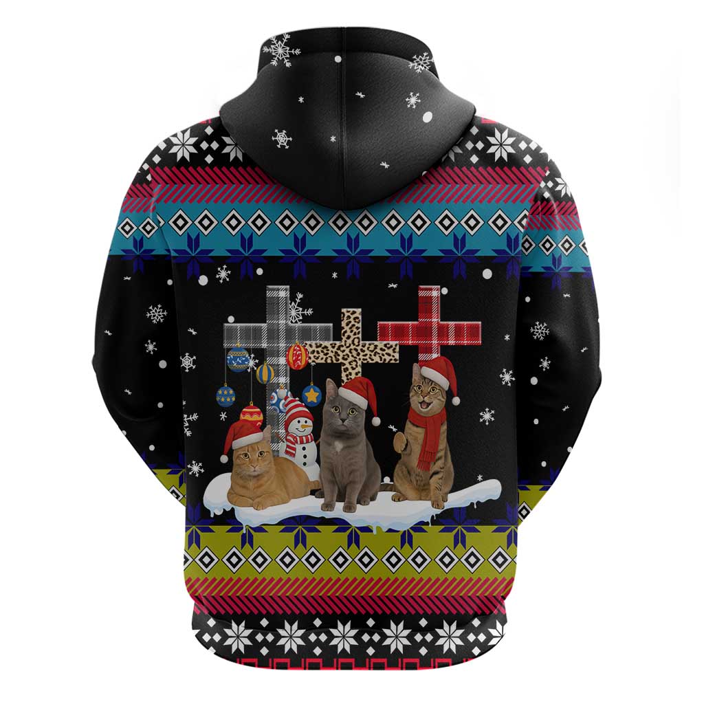Jesus Is The Reason For The Season Christmas Zip Hoodie Funny Xmas Holiday Patterns - Wonder Print Shop