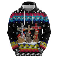 Jesus Is The Reason For The Season Christmas Zip Hoodie Funny Xmas Holiday Patterns - Wonder Print Shop
