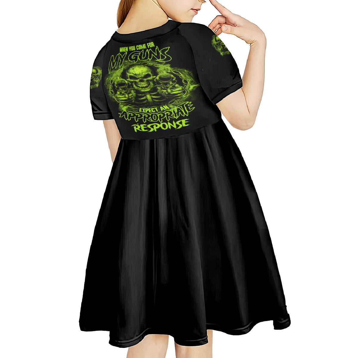 When You Come For My G Kid Short Sleeve Dress - Wonder Print Shop