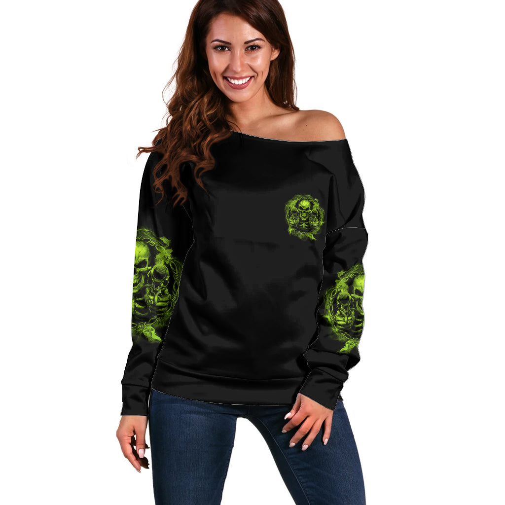 When You Come For My G Off Shoulder Sweater - Wonder Print Shop