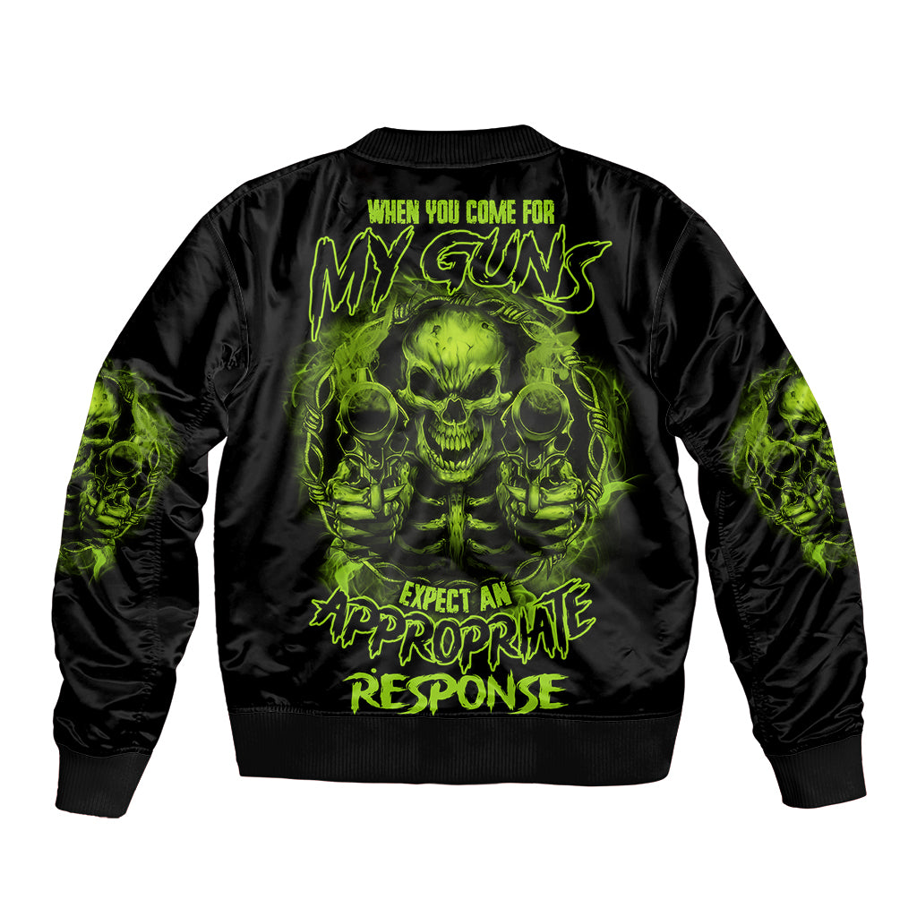 When You Come For My G Sleeve Zip Bomber Jacket - Wonder Print Shop