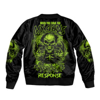 When You Come For My G Sleeve Zip Bomber Jacket - Wonder Print Shop