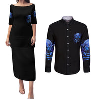 I'll Put You In The Trunk Couples Matching Puletasi Dress and Long Sleeve Button Shirt - Wonder Print Shop