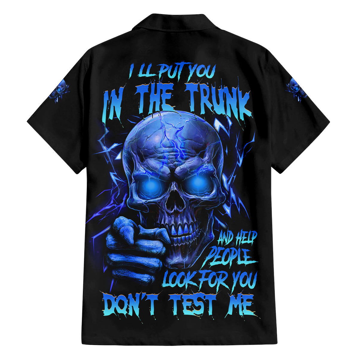 I'll Put You In The Trunk Family Matching Off Shoulder Maxi Dress and Hawaiian Shirt - Wonder Print Shop