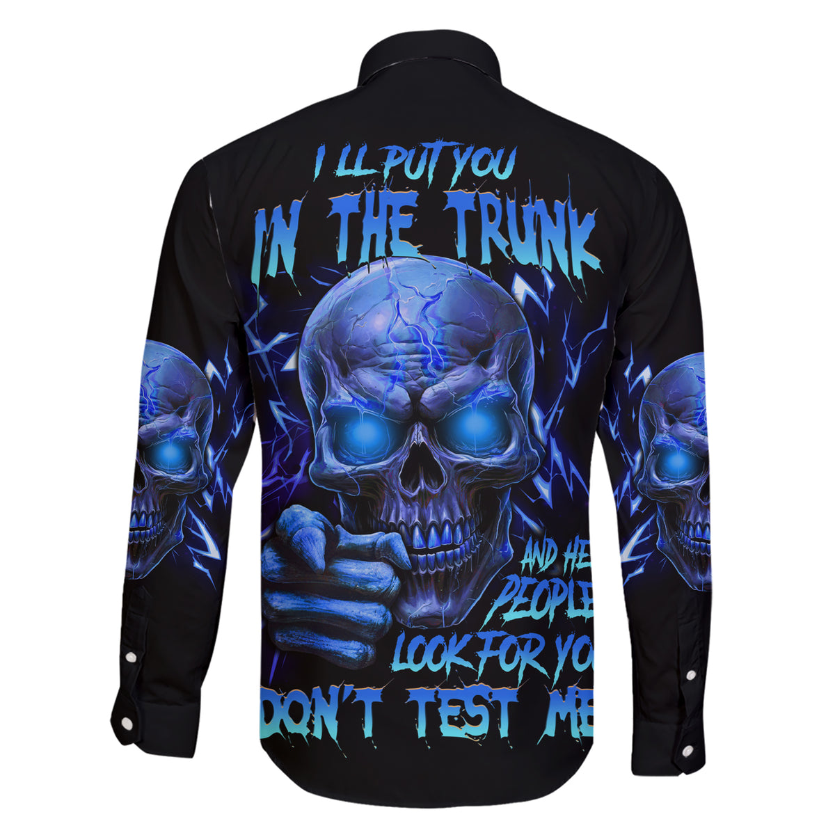 I'll Put You In The Trunk Family Matching Short Sleeve Bodycon Dress and Hawaiian Shirt - Wonder Print Shop