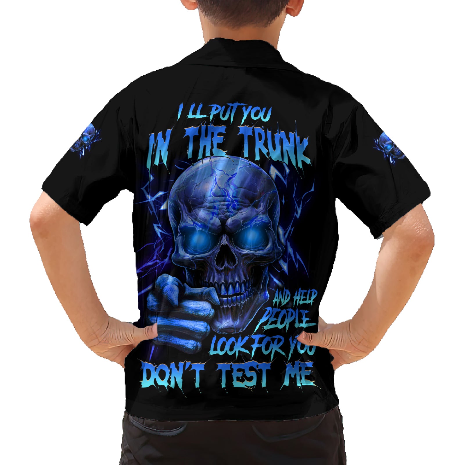 I'll Put You In The Trunk Kid Hawaiian Shirt - Wonder Print Shop
