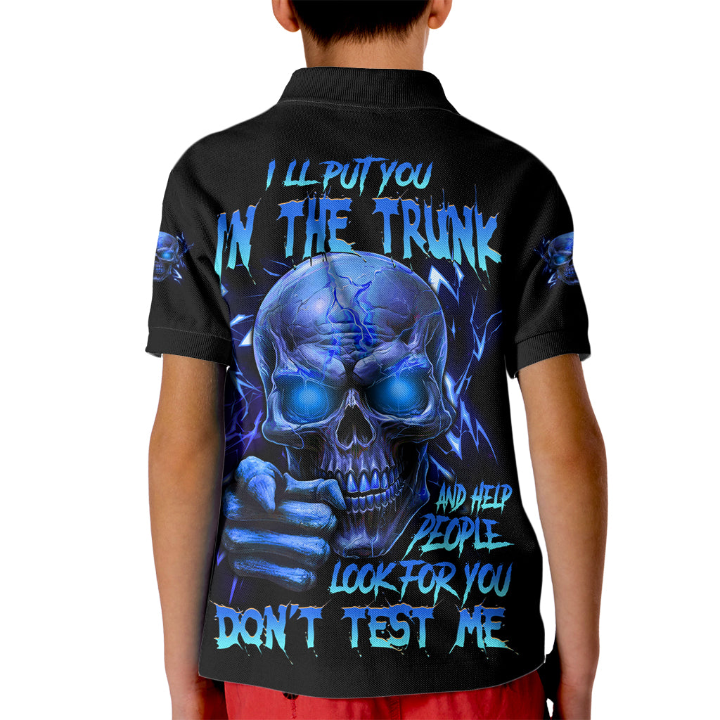 I'll Put You In The Trunk Kid Polo Shirt - Wonder Print Shop