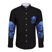 I'll Put You In The Trunk Long Sleeve Button Shirt - Wonder Print Shop