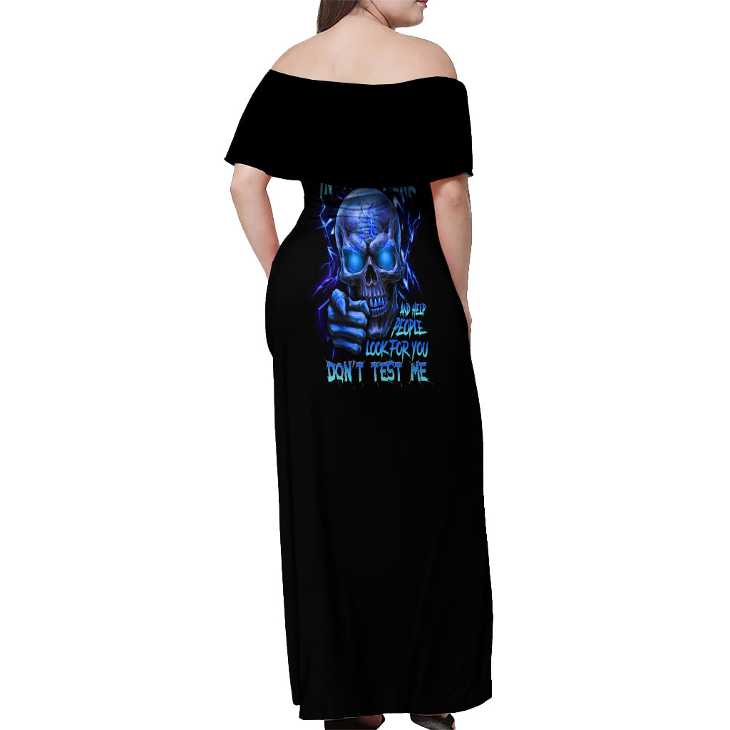 I'll Put You In The Trunk Off Shoulder Maxi Dress - Wonder Print Shop