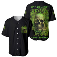 My Give A F Skull Is Broken Baseball Jersey - Wonder Print Shop